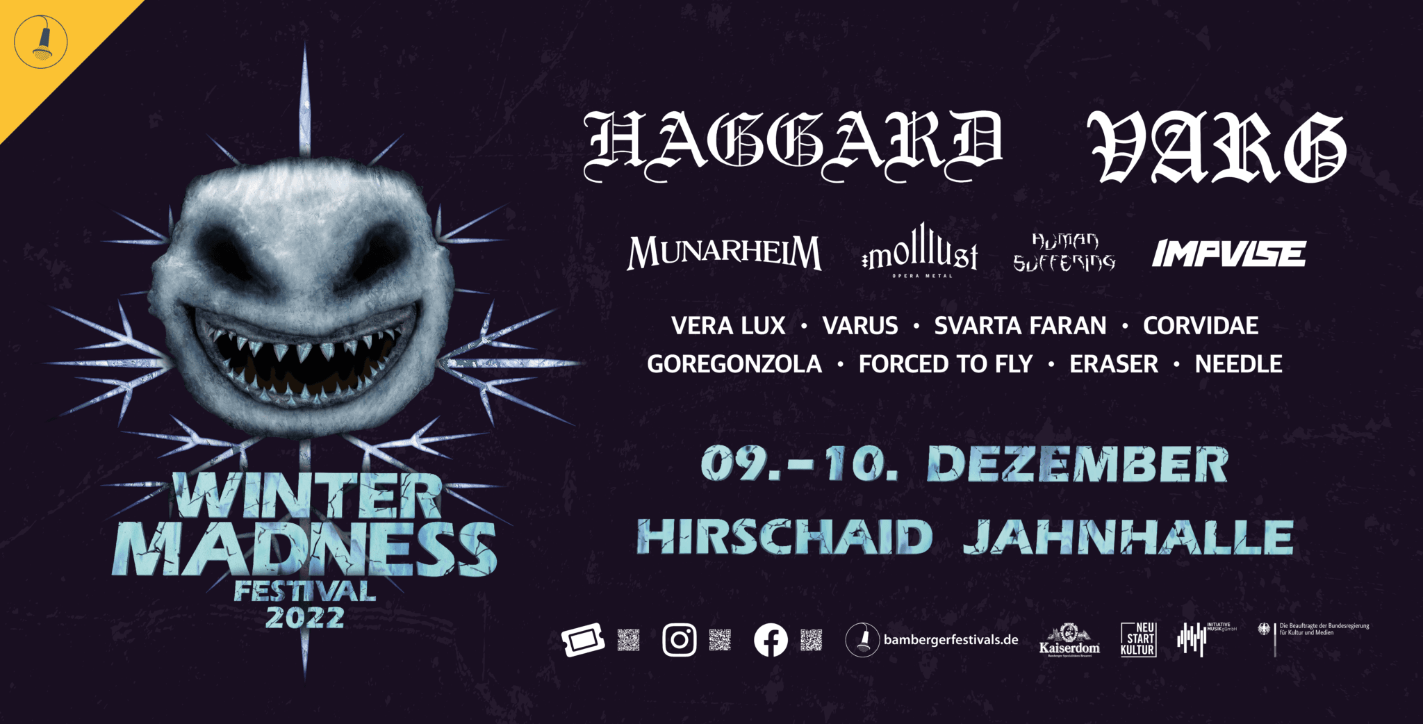 Flyer für Winter Madness Festival 2022