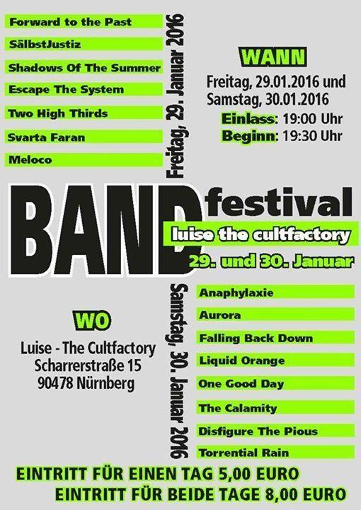 Flyer für Luise Bandfestival